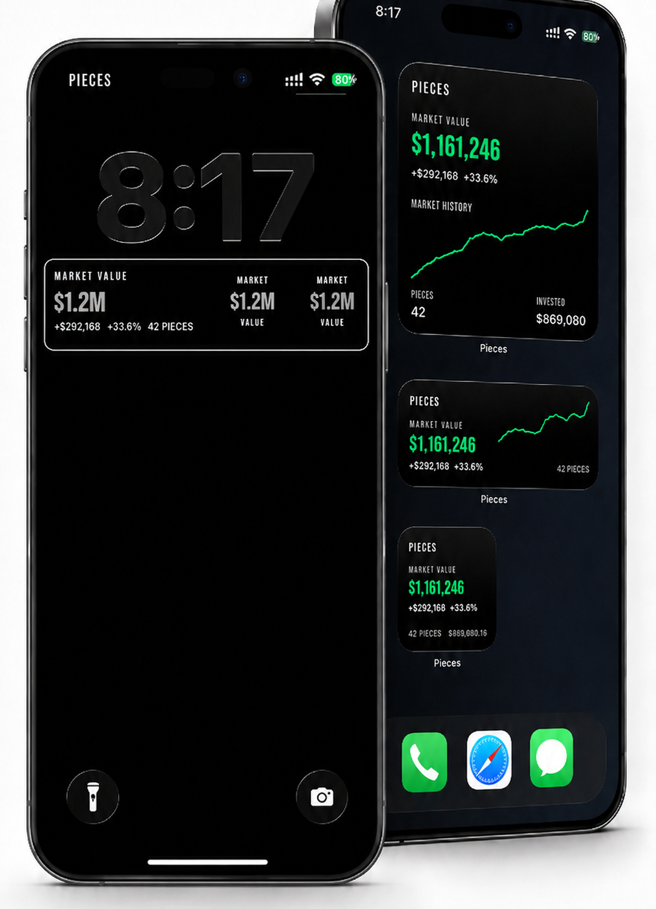 Pieces Lock Screen and Home Screen widgets